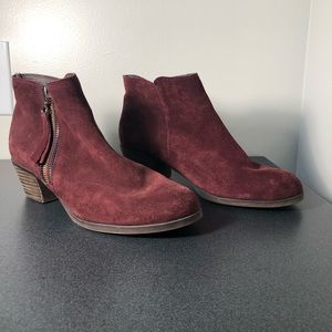 Aldo Burgundy Ankle Boots